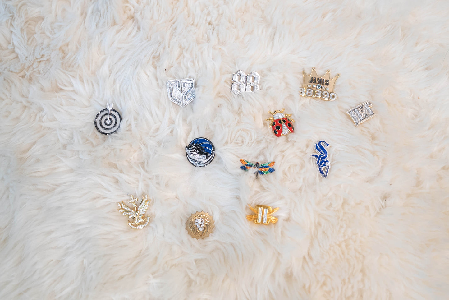 Old English Diamond Numbers & Letters