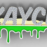 Custom Name Plate with Glow in the Dark Drip