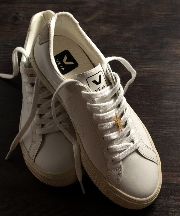 Crocodile sneaker pendant finished in yellow gold